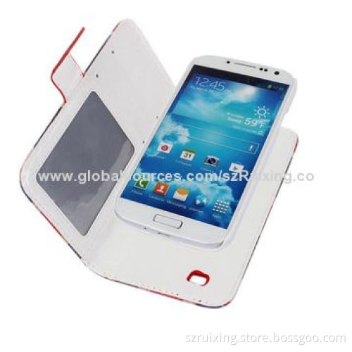 New 2-in-1 PU Leather Phone Case for Samsung Galaxy S4, with US Flag Image and Stand Function